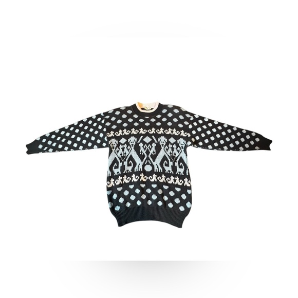 Vintage Acrylic Puppy Sweater - Picture 2 of 9